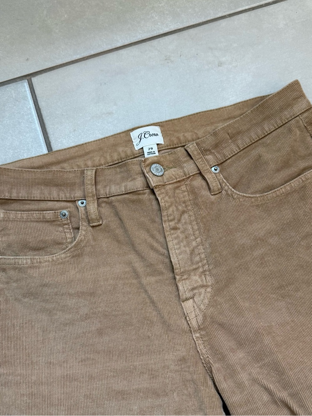 J. Crew Women’s Corduroy Pants in Camel Brown
